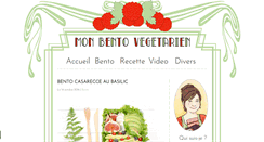 Desktop Screenshot of monbentovegetarien.com