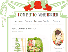 Tablet Screenshot of monbentovegetarien.com